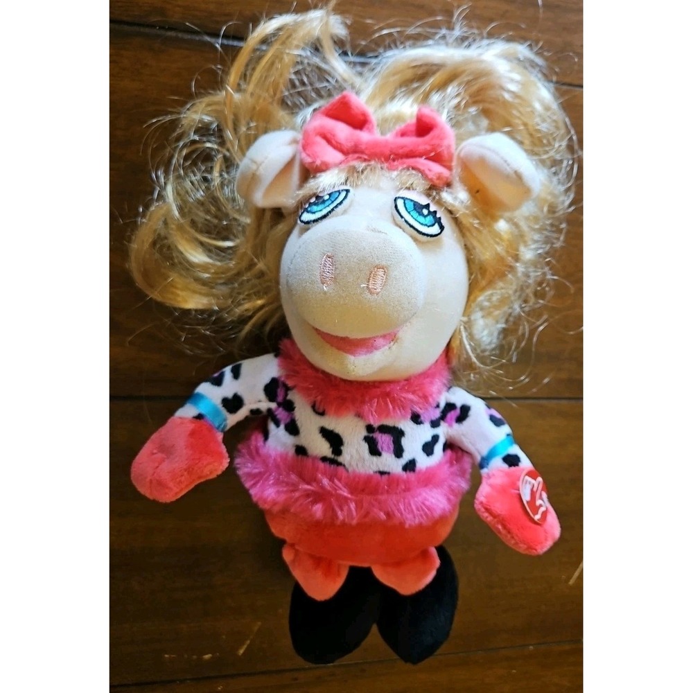 Vintage Musical Singing Miss Piggy Plush Christmas Muppets by DanDee DISNEY